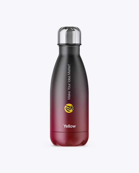 250ml Bottle with Matte Label Mockup