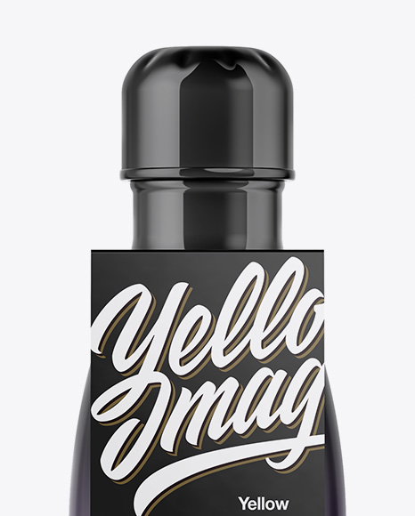 250ml Bottle with Matte Label Mockup