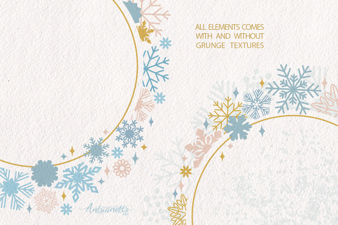 Sparkling snowflakes collection