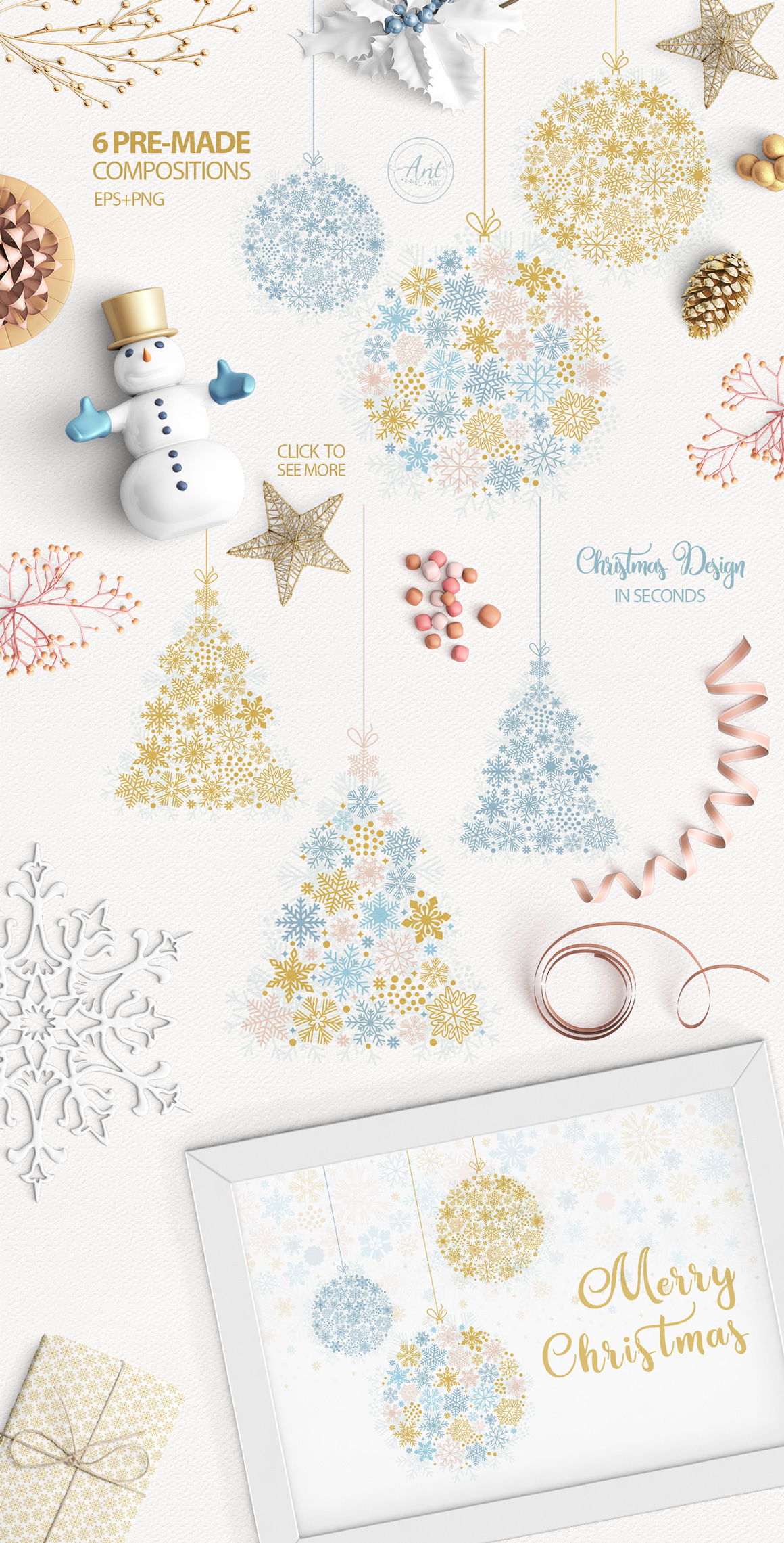Sparkling snowflakes collection Sparkling snowflakes collection