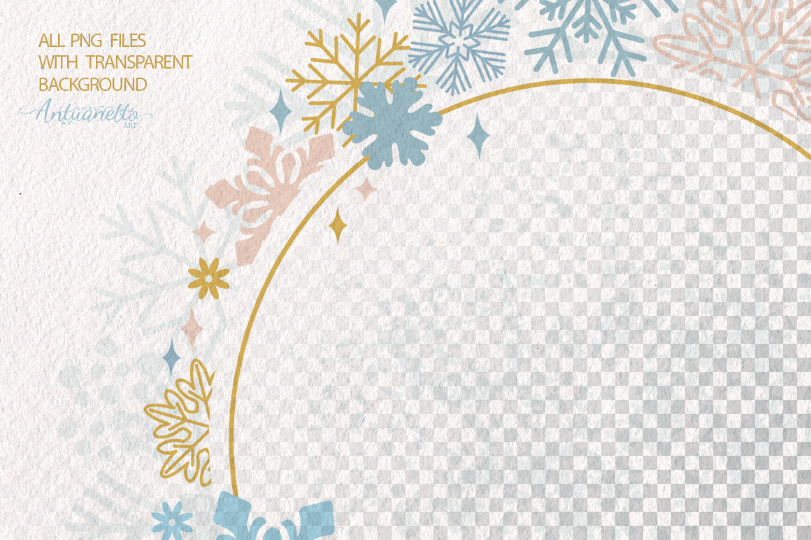 Sparkling snowflakes collection