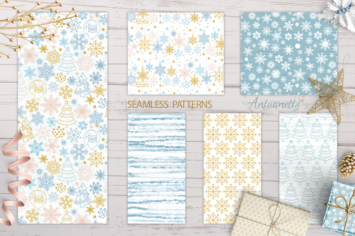 Sparkling snowflakes collection