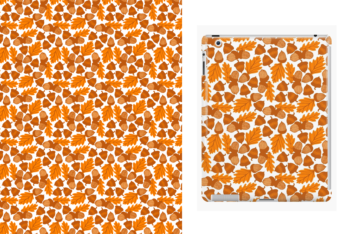Cones & acorns graphic patterns Cones & acorns graphic patterns