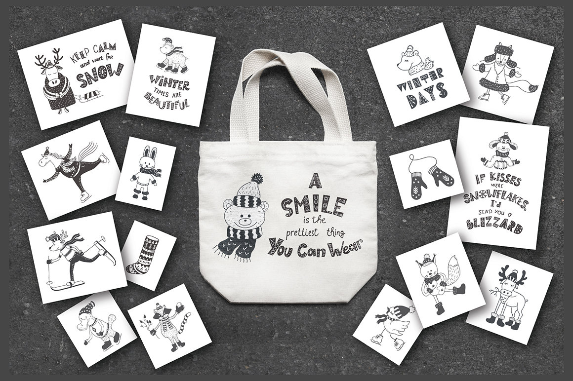 Winter quotes, animals, cards. Winter quotes, animals, cards.