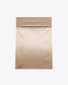 Kraft Coffee Bag Mockup - Front View