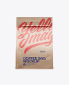 Kraft Coffee Bag Mockup - Front View