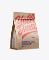 Kraft Coffee Bag Mockup - Half Side View