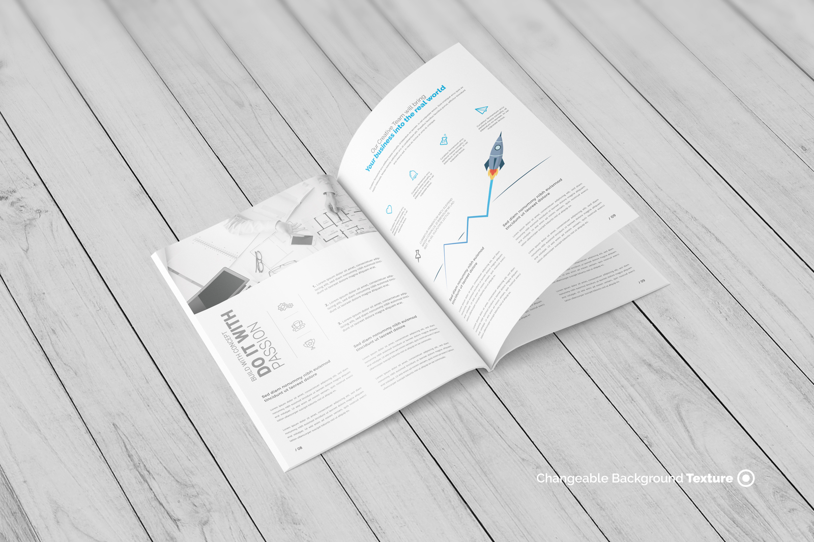 A4 Magazine / Brochure Mockups