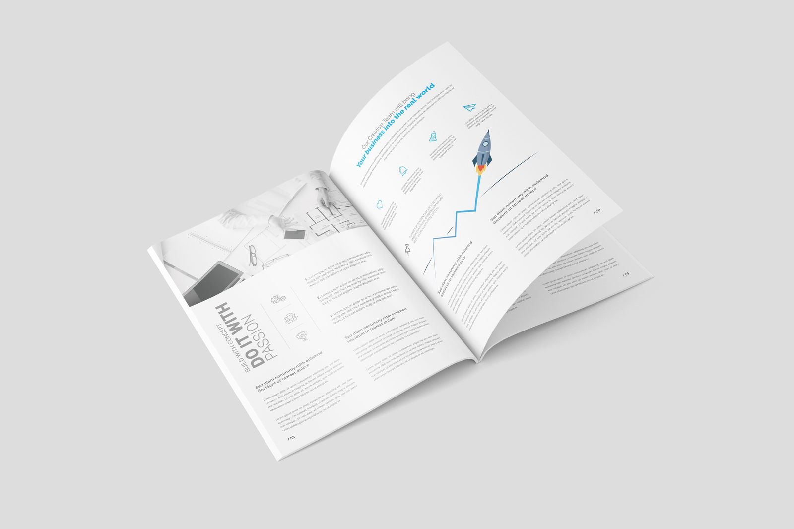 A4 Magazine / Brochure Mockups