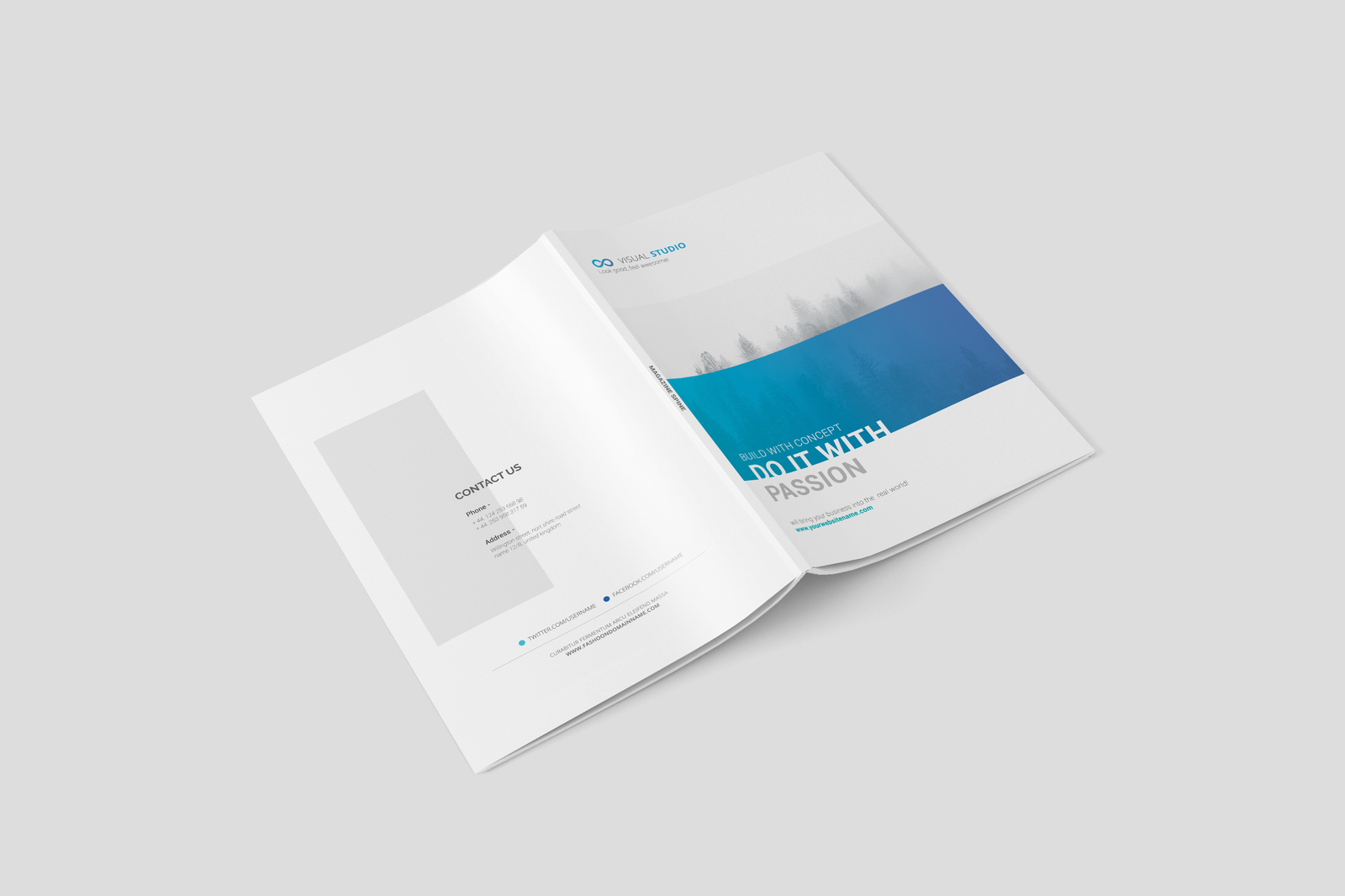 A4 Magazine / Brochure Mockups