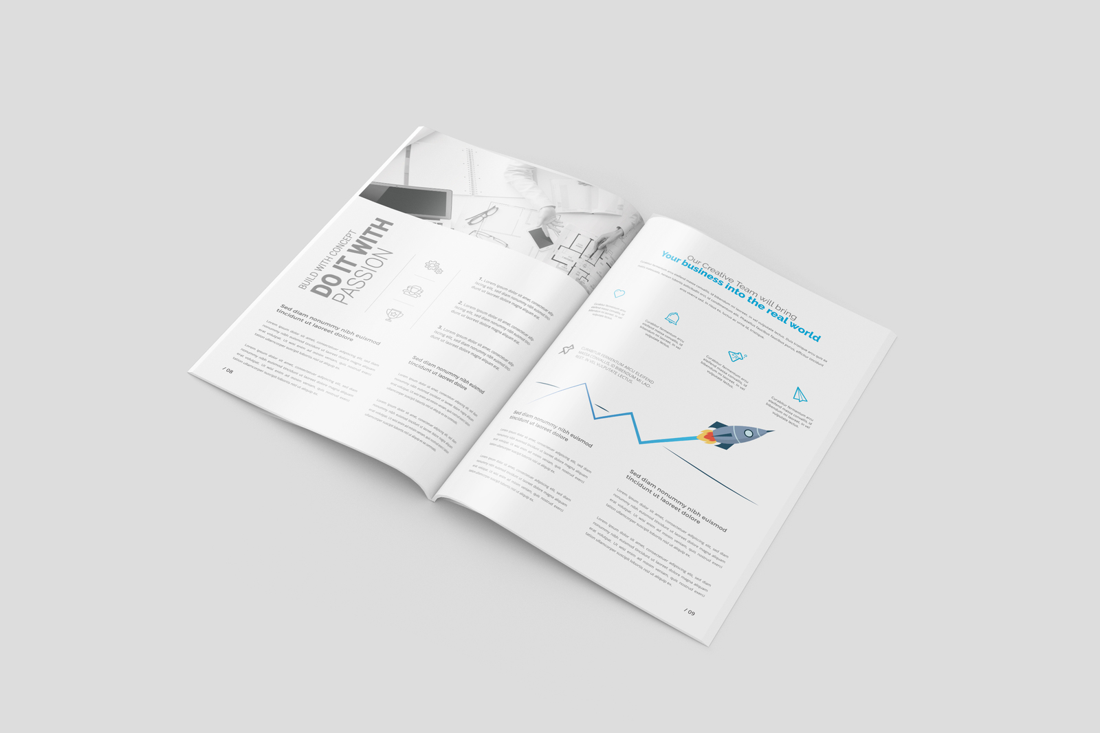 A4 Magazine / Brochure Mockups