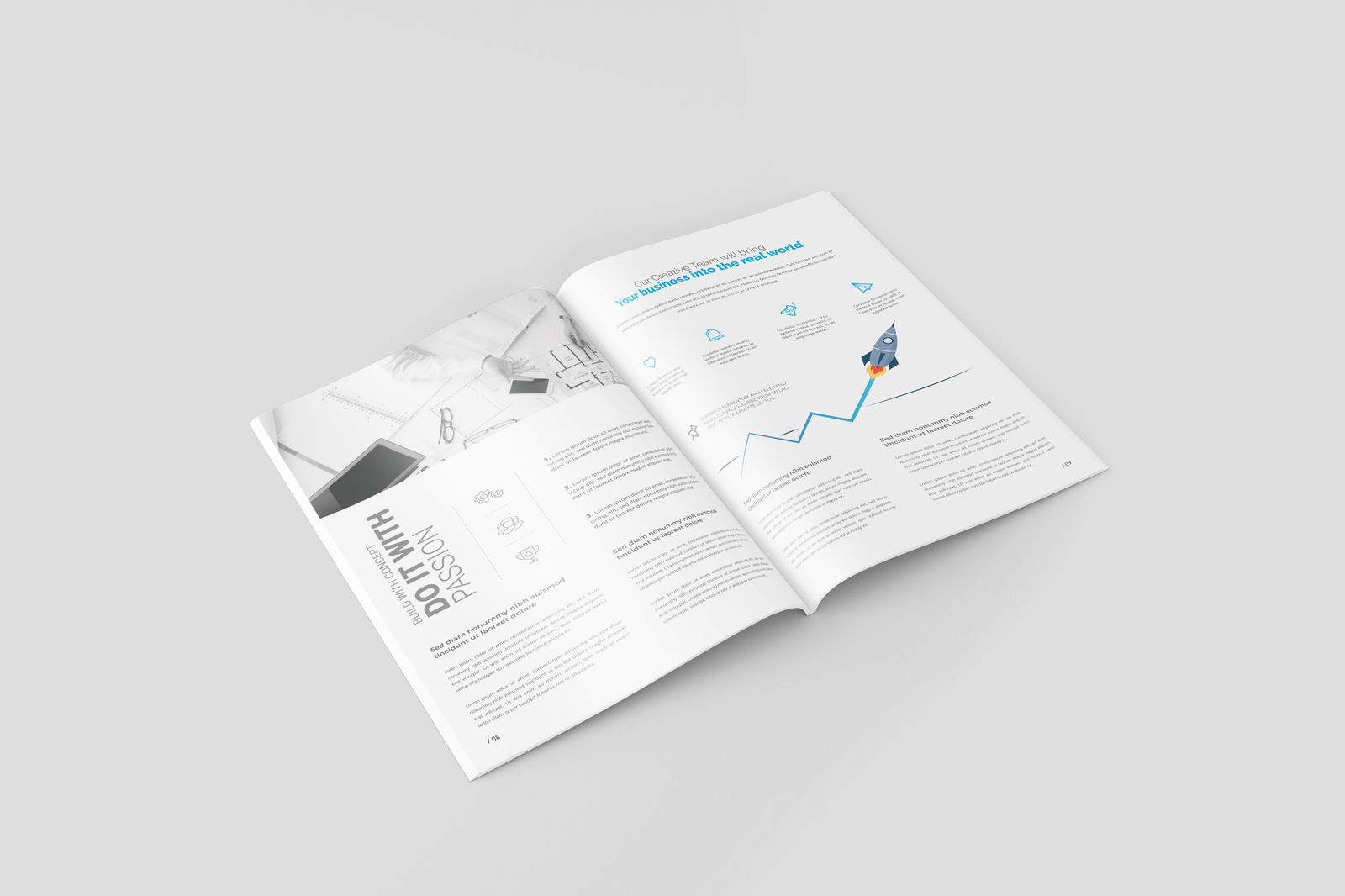 A4 Magazine / Brochure Mockups