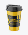 Regular Coffee Cup With Holder – Front View (High Angle Shot)