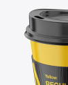 Regular Coffee Cup With Holder – Front View (High Angle Shot)