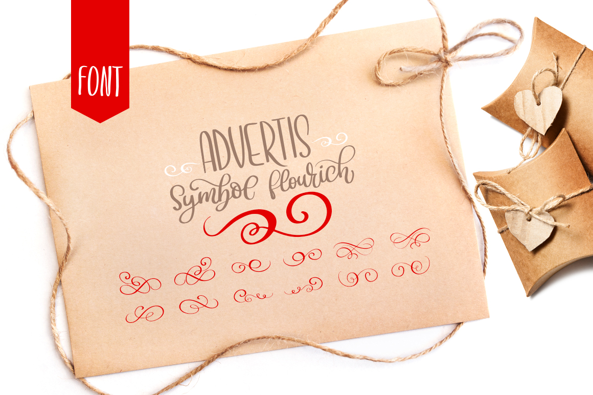 Advertis Ornament Flourish Font