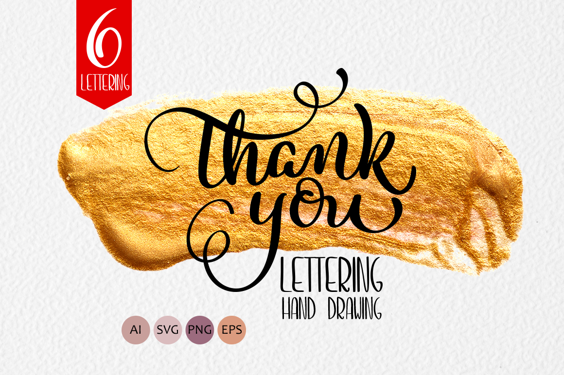 Thank You Calligraphy Lettering Collection Thank You Calligraphy Lettering Collection