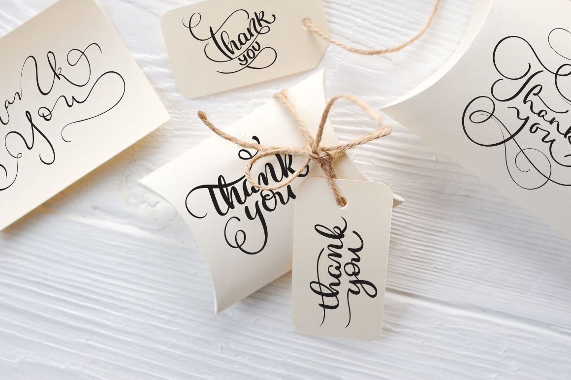 Thank You Calligraphy Lettering Collection Thank You Calligraphy Lettering Collection
