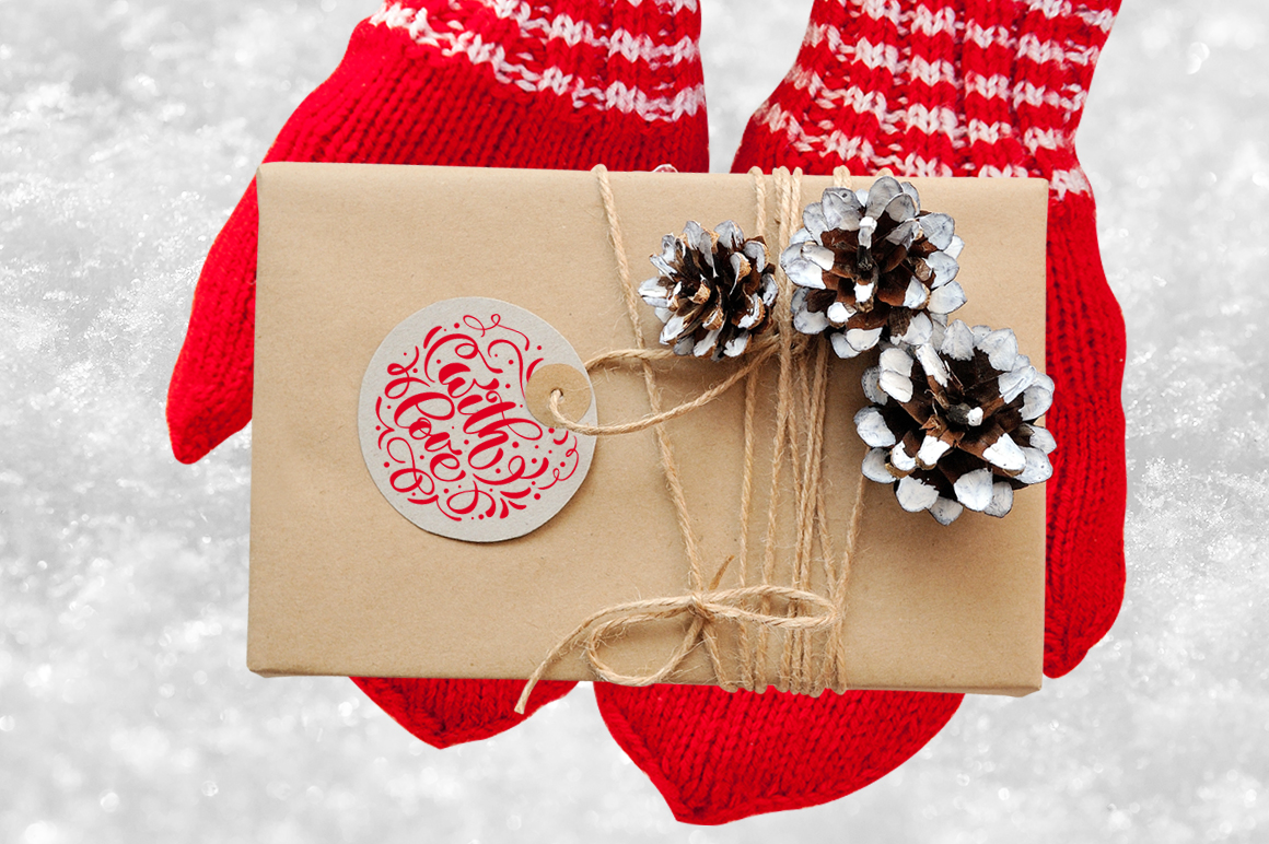 Isolated Gift Christmas Mock ups Isolated Gift Christmas Mock ups