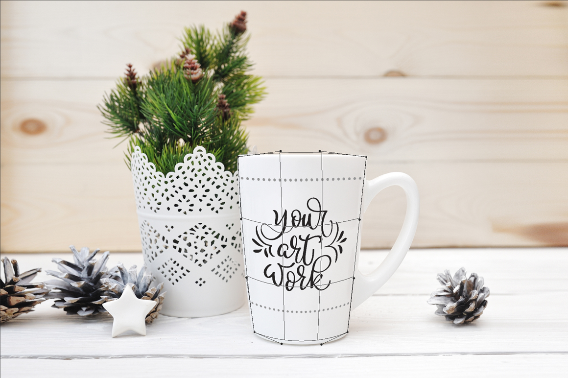 Mug mock ups for lettering, calligraphy and quotes illustration