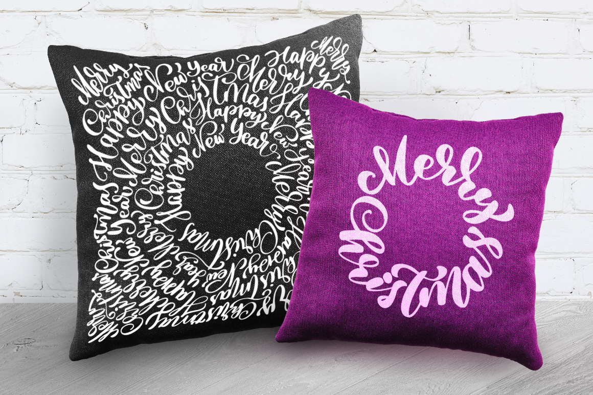 Hand Drawing Christmas Lettering and Doodle Elements Hand Drawing Christmas Lettering and Doodle Elements