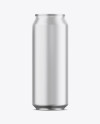 Aluminium Can With Metallic Finish Mockup - Front View