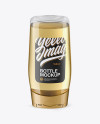 Plastic Bottle Mockup - Front View (High-Angle Shot)