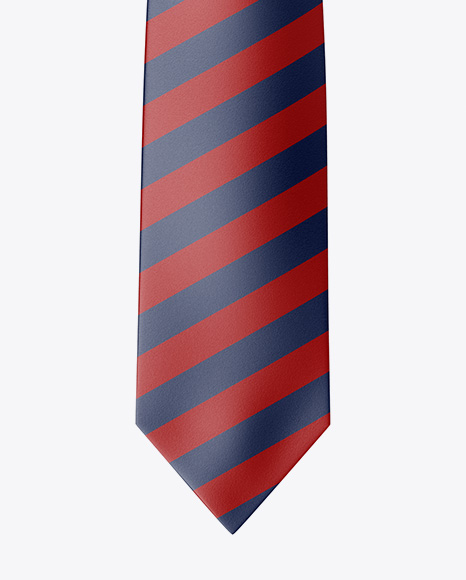 Glossy Tie Mockup - Front View