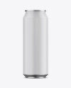 Matte Aluminium Can Mockup - Front View
