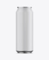 Matte Aluminium Can Mockup - Front View