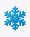 Matte Snowflake Mockup - Front View Matte Snowflake Mockup - Front View