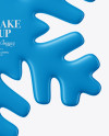 Matte Snowflake Mockup - Front View Matte Snowflake Mockup - Front View
