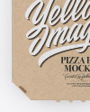 Pizza Kraft Box Mockup - Top View