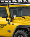 Jeep Wrangler Mockup - Half Side View