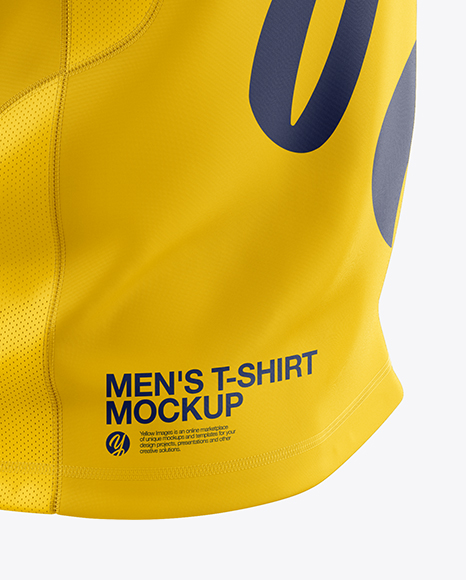 Men&#039;s T-Shirt HQ Mockup - Side View