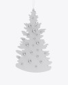 Glossy Christmas Tree Toy Mockup