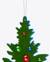 Glossy Christmas Tree Toy Mockup