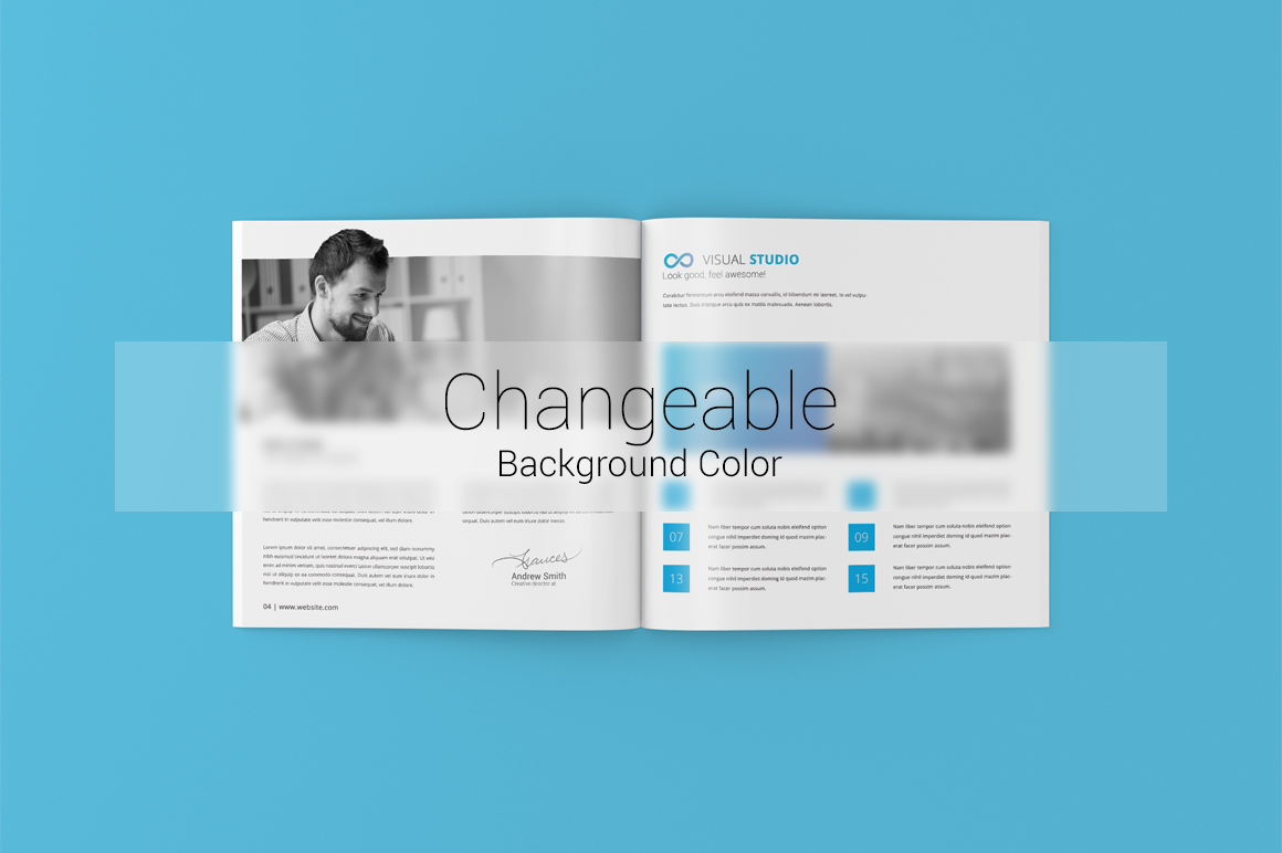 Square Magazine / Brochure Mockup