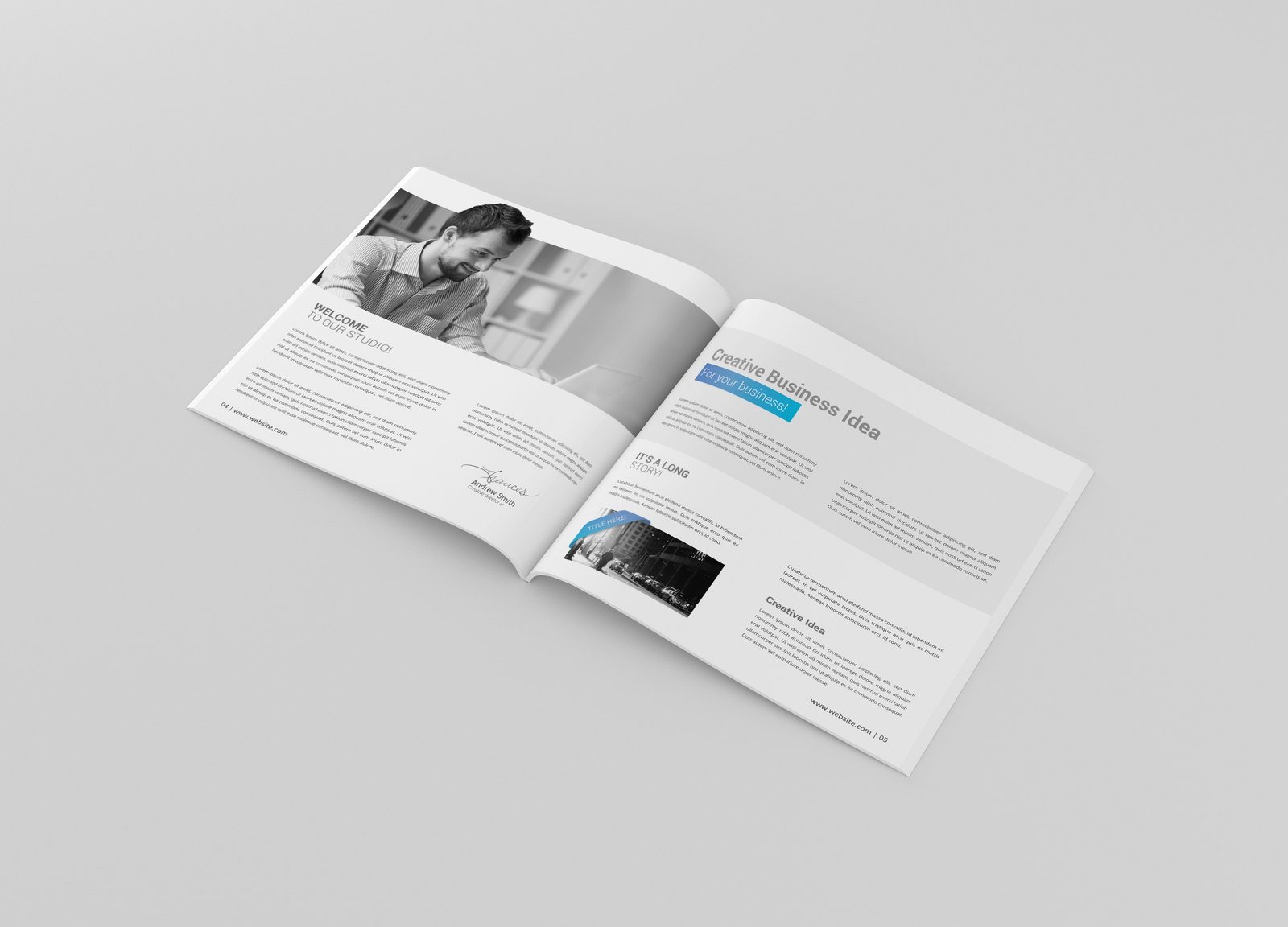 Square Magazine / Brochure Mockup