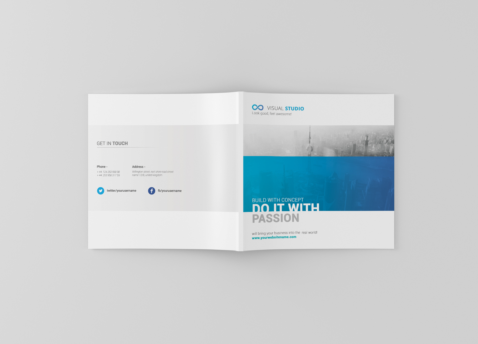 Square Magazine / Brochure Mockup