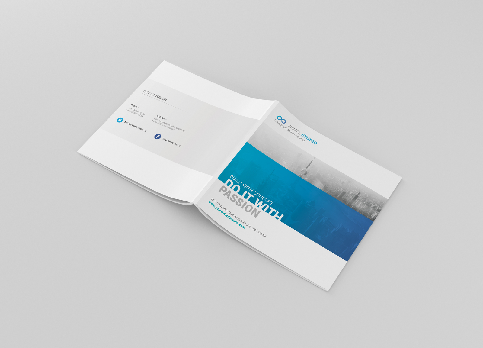 Square Magazine / Brochure Mockup