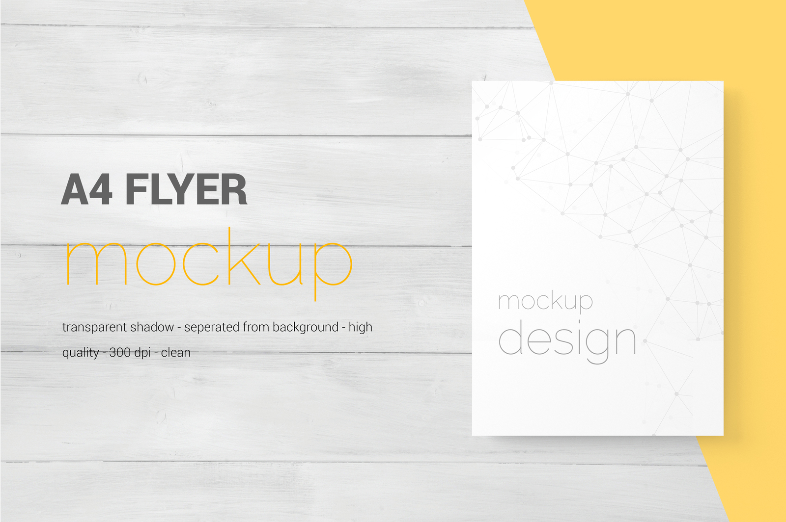 A4 And US Letter Flyer Mockup A4 And US Letter Flyer Mockup