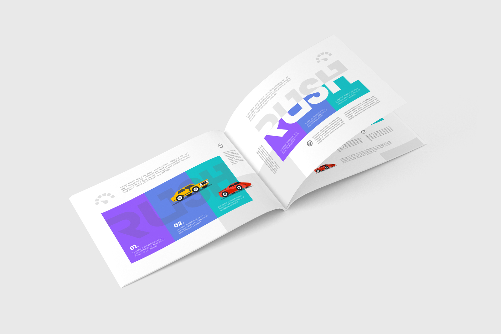 A4 Landscape Magazine / Brochure Mockup