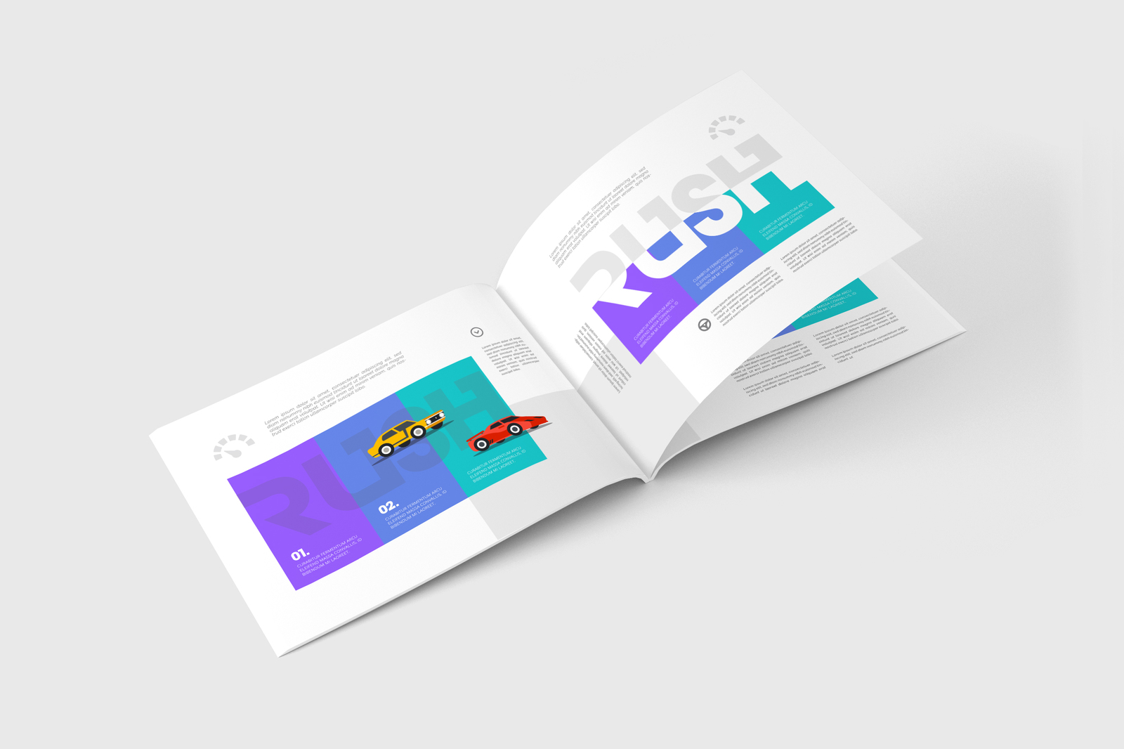 US Letter Landscape Magazine / Brochure Mockup US Letter Landscape Magazine / Brochure Mockup
