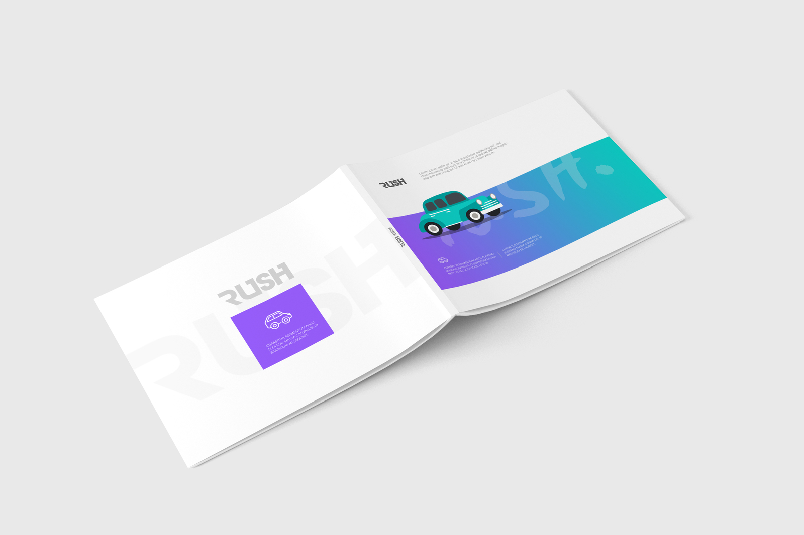 US Letter Landscape Magazine / Brochure Mockup US Letter Landscape Magazine / Brochure Mockup