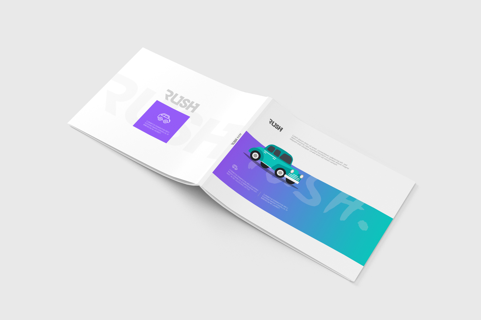 US Letter Landscape Magazine / Brochure Mockup US Letter Landscape Magazine / Brochure Mockup