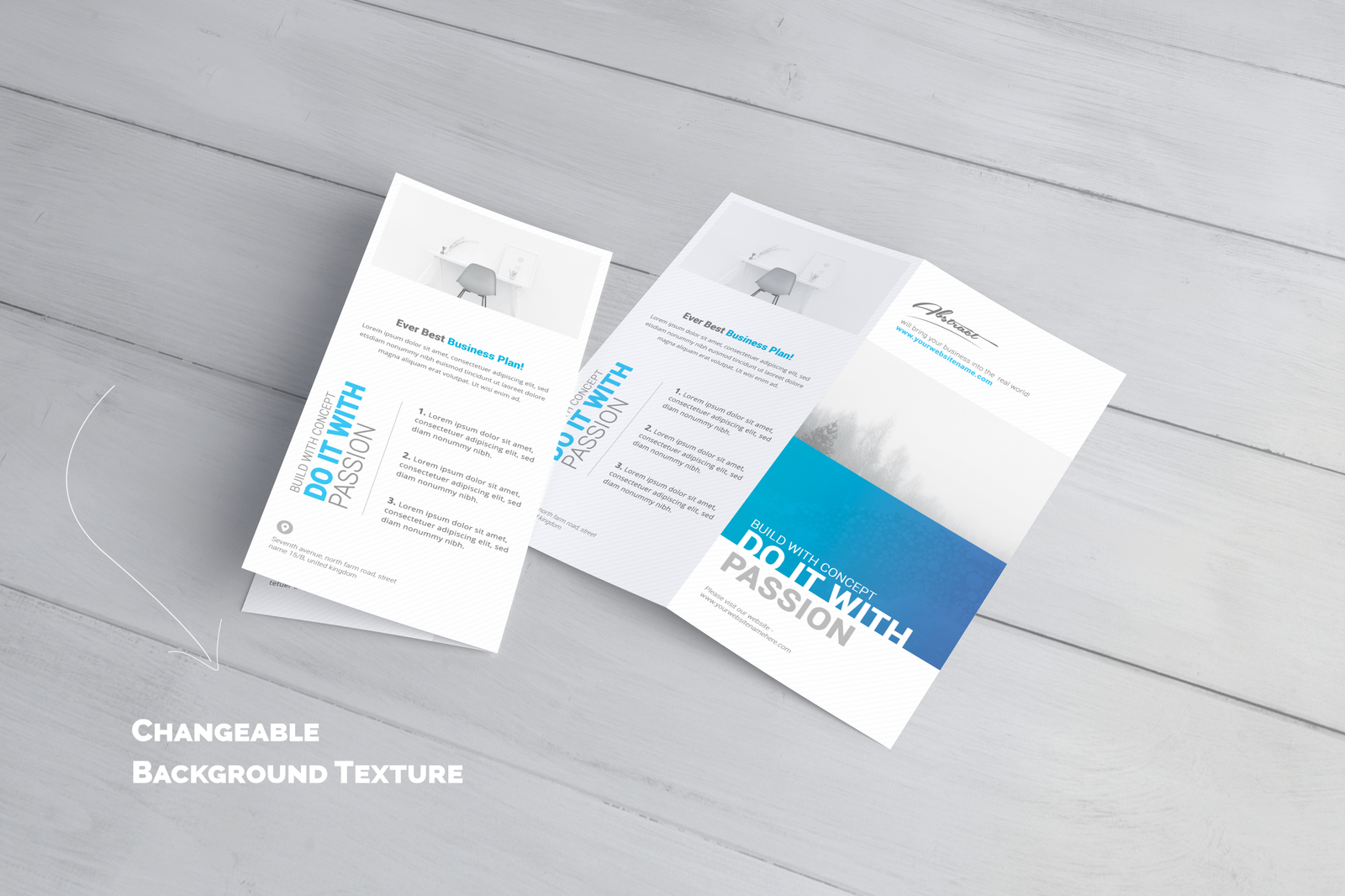 DL Bifold Brochure Mock-Up DL Bifold Brochure Mock-Up