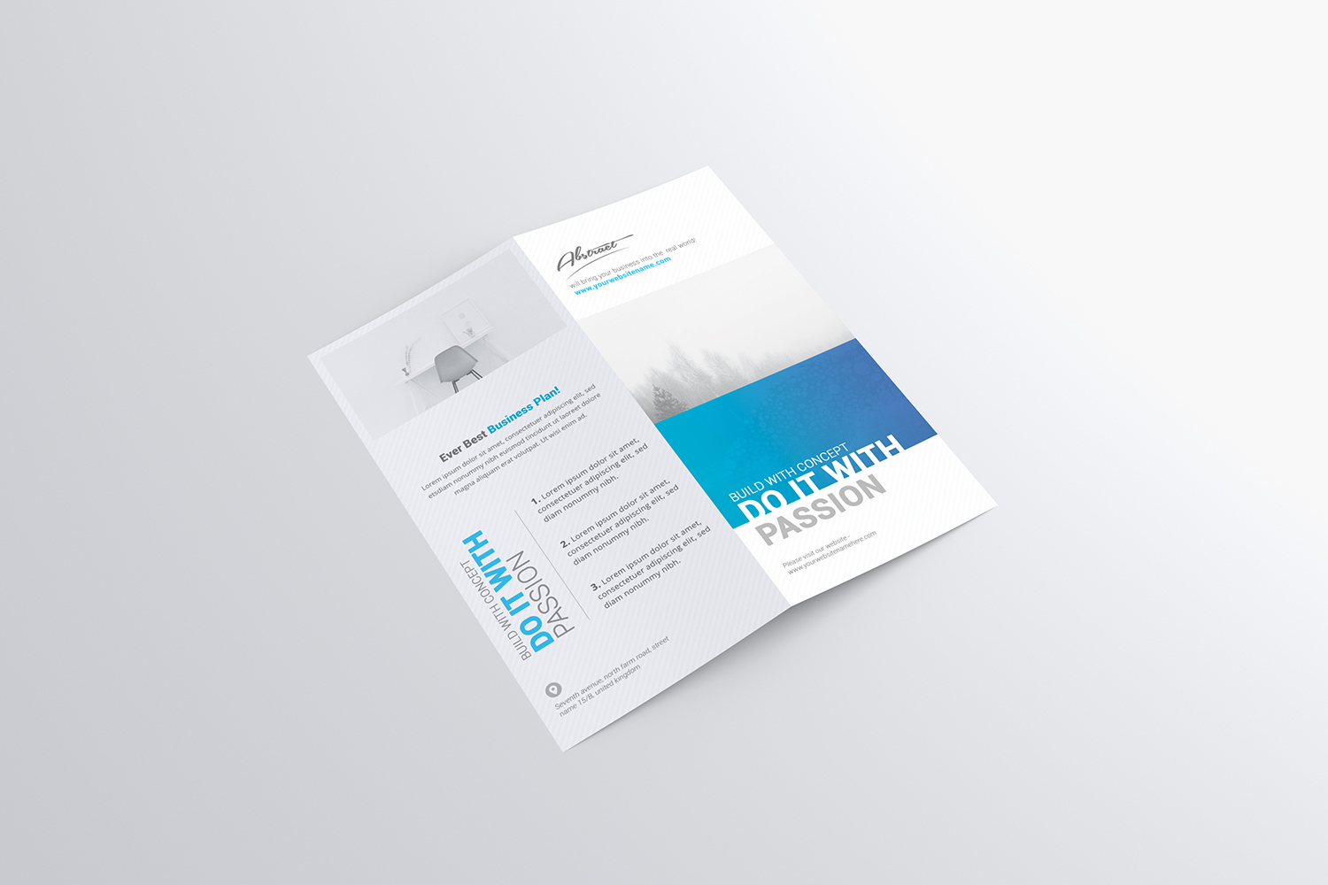 DL Bifold Brochure Mock-Up