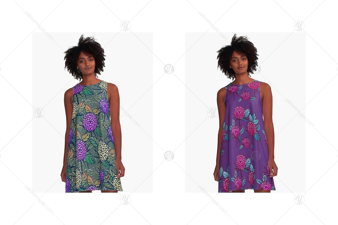 Chrysanthemums. Floral patterns Chrysanthemums. Floral patterns