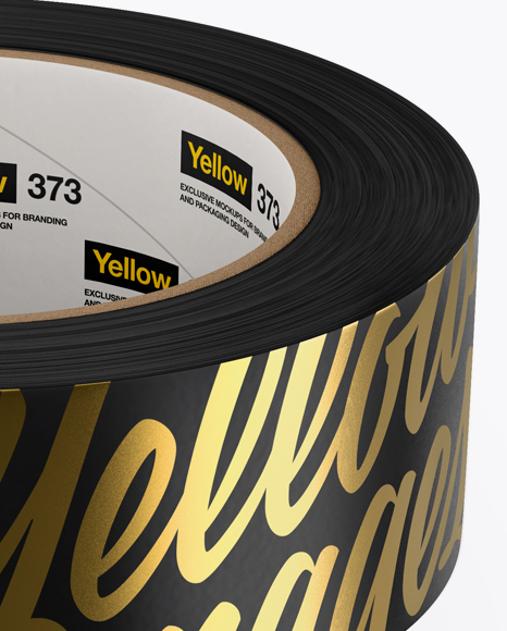 Two Matte Duct Tape Rolls Mockup (High-Angle Shot) - Free Download