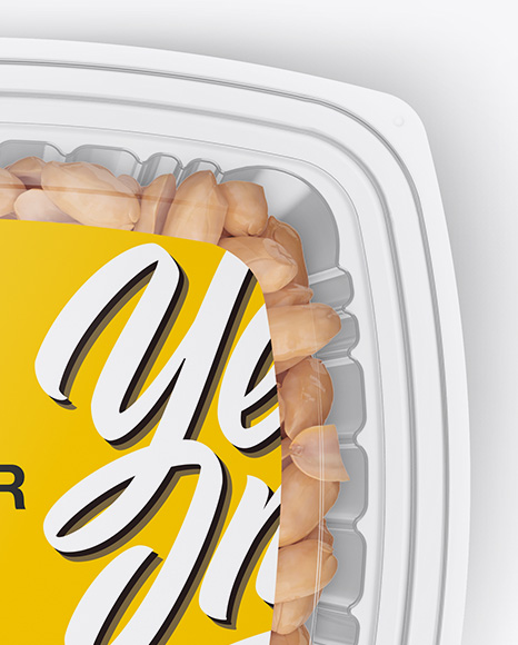 Transparent Container Mockup - Top View